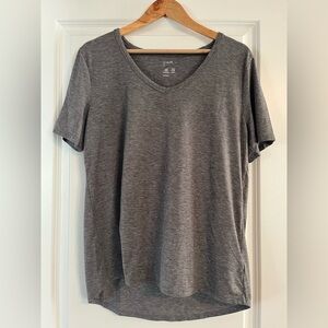 Gap Fit Gray V-Neck Women's Top